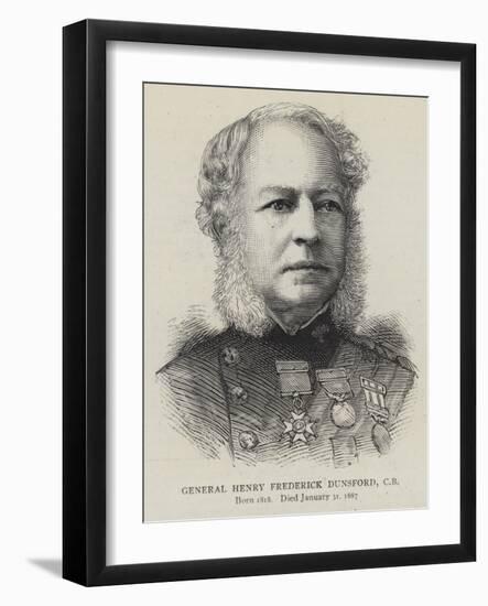 General Henry Frederick Dunsford-null-Framed Giclee Print