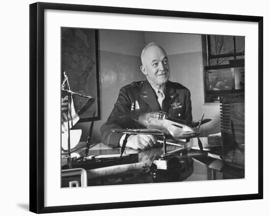 General Henry H. Arnold Posing for a Picture at the Signing of the Repeal of the Neutrality Bill-null-Framed Photographic Print