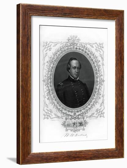 General Henry Wager Halleck, Senior Union Army Commander, 1862-1867-G Stodart-Framed Giclee Print