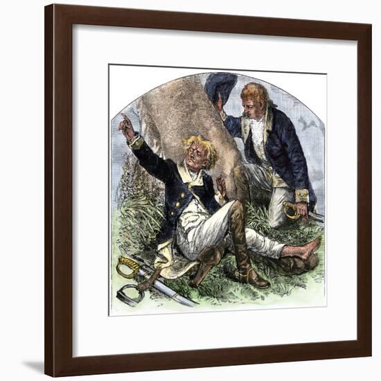 General Herkimer Killed at Oriskany in Leading Militia to Relieve Fort Stanwix, New York, 1777-null-Framed Giclee Print