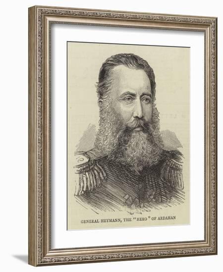 General Heymann, the Hero of Ardahan-null-Framed Giclee Print