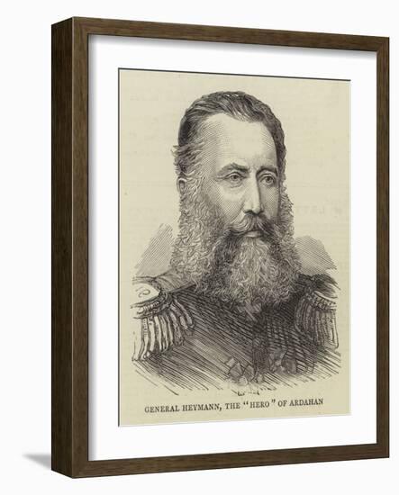 General Heymann, the Hero of Ardahan-null-Framed Giclee Print