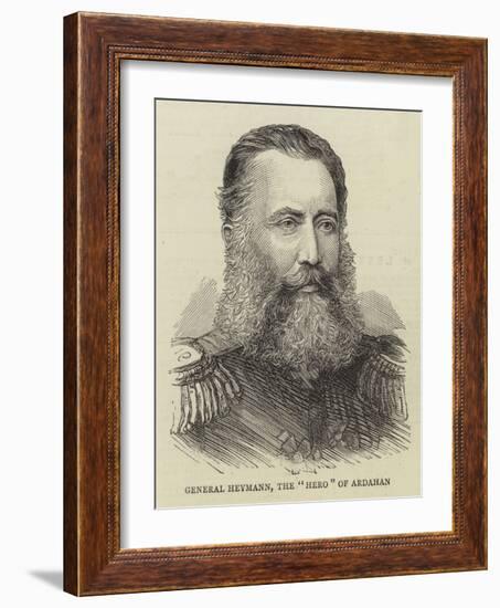 General Heymann, the Hero of Ardahan-null-Framed Giclee Print