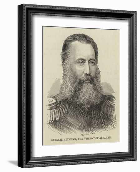 General Heymann, the Hero of Ardahan-null-Framed Giclee Print