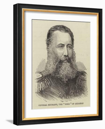 General Heymann, the Hero of Ardahan-null-Framed Giclee Print