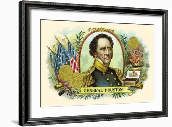 General Houston-null-Framed Art Print