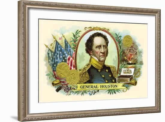 General Houston-null-Framed Art Print