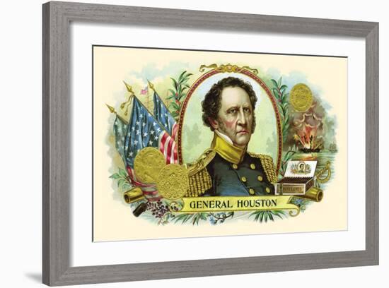 General Houston-null-Framed Art Print