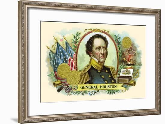 General Houston-null-Framed Art Print