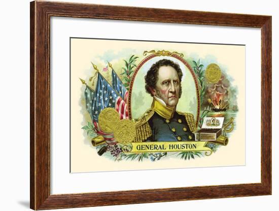 General Houston-null-Framed Art Print