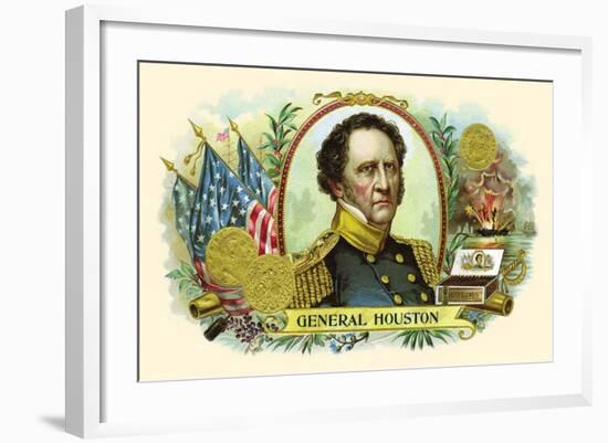 General Houston-null-Framed Art Print