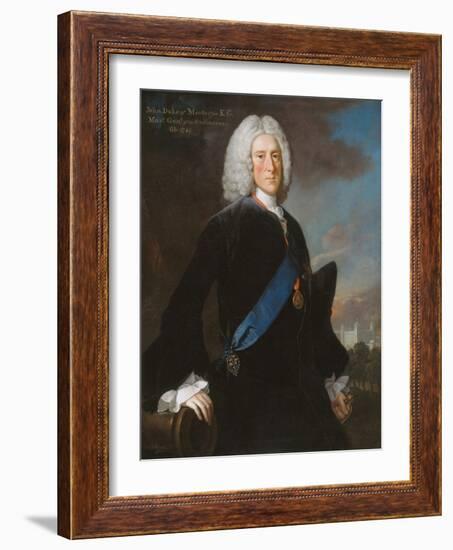 General John, 2nd Duke of Montagu (C.1688-1749) Master General of the Ordnance, C.1740-George Knapton-Framed Giclee Print