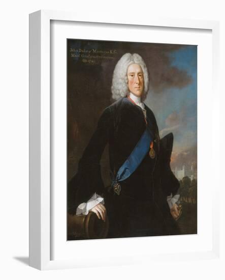 General John, 2nd Duke of Montagu (C.1688-1749) Master General of the Ordnance, C.1740-George Knapton-Framed Giclee Print