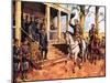 General Lee and His Horse 'Traveller' Surrenders to General Grant-McConnell-Mounted Giclee Print