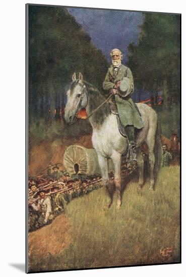 General Lee on His Famous Charger, "Traveler"-Howard Pyle-Mounted Giclee Print