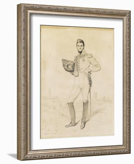 General Louis-Etienne Dulong De Rosnay, 1818-Jean-Auguste-Dominique Ingres-Framed Giclee Print