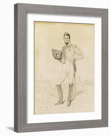 General Louis-Etienne Dulong De Rosnay, 1818-Jean-Auguste-Dominique Ingres-Framed Giclee Print