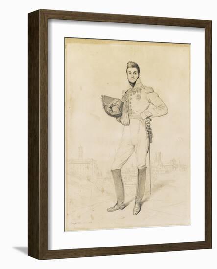 General Louis-Etienne Dulong De Rosnay, 1818-Jean-Auguste-Dominique Ingres-Framed Giclee Print