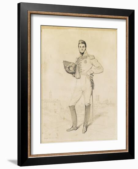 General Louis-Etienne Dulong De Rosnay, 1818-Jean-Auguste-Dominique Ingres-Framed Giclee Print
