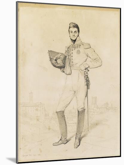General Louis-Etienne Dulong De Rosnay, 1818-Jean-Auguste-Dominique Ingres-Mounted Giclee Print