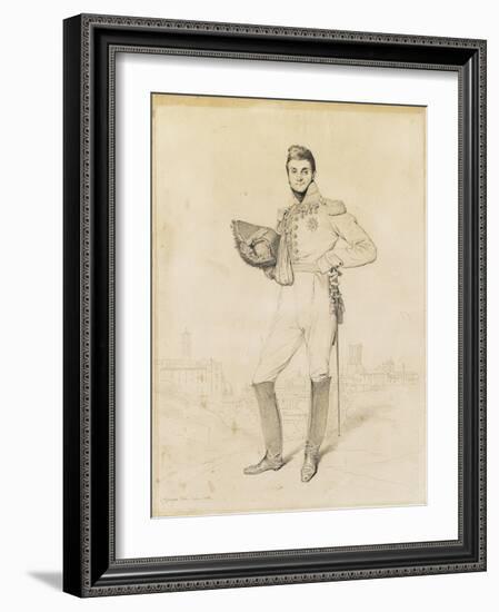 General Louis-Etienne Dulong De Rosnay, 1818-Jean-Auguste-Dominique Ingres-Framed Giclee Print