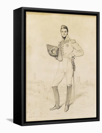 General Louis-Etienne Dulong De Rosnay, 1818-Jean-Auguste-Dominique Ingres-Framed Premier Image Canvas