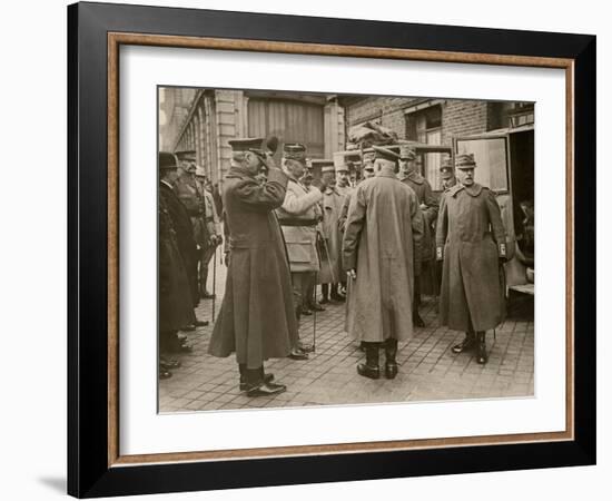General Luigi Cadorna, Italian CINC, and General Joseph Joffre, French CINC, Calais, Mar 1916-null-Framed Photographic Print