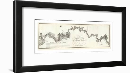 General Map of The River Ohio, c.1796-George Henri Victor Collot-Framed Art Print