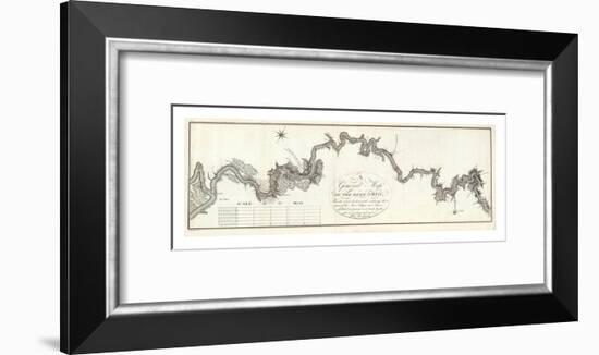 General Map of The River Ohio, c.1796-George Henri Victor Collot-Framed Art Print