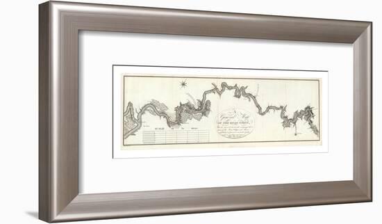 General Map of The River Ohio, c.1796-George Henri Victor Collot-Framed Art Print