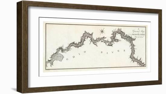 General Map of the River Ohio, Plate 3, c.1796-George Henri Victor Collot-Framed Art Print