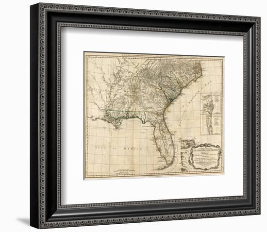 General Map of the Southern British Colonies, in America, c.1776-Robert Sayer-Framed Art Print