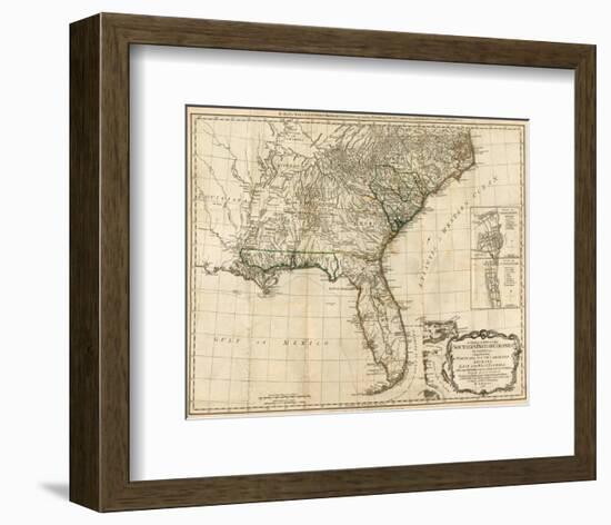 General Map of the Southern British Colonies, in America, c.1776-Robert Sayer-Framed Art Print