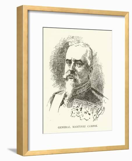 General Martinez Campos-null-Framed Giclee Print