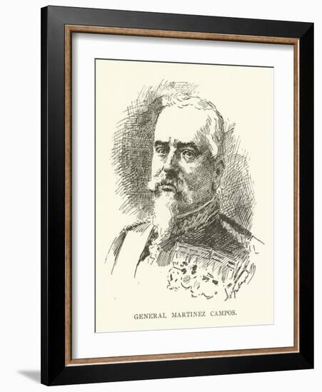 General Martinez Campos-null-Framed Giclee Print