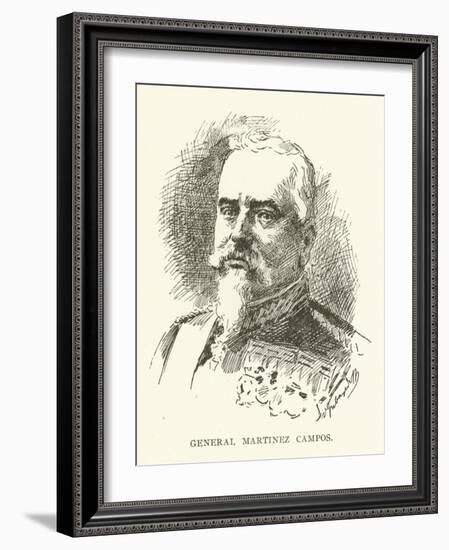 General Martinez Campos-null-Framed Giclee Print