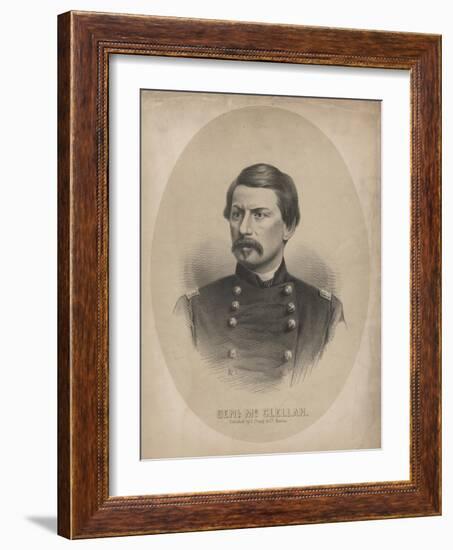 General Mcclellan, 1862-Louis Prang-Framed Giclee Print