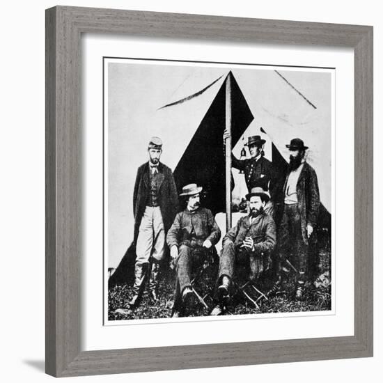 General Mcclellan's Headquarters, Antietam, Maryland, American Civil War, 1861-1862-MATHEW B BRADY-Framed Giclee Print