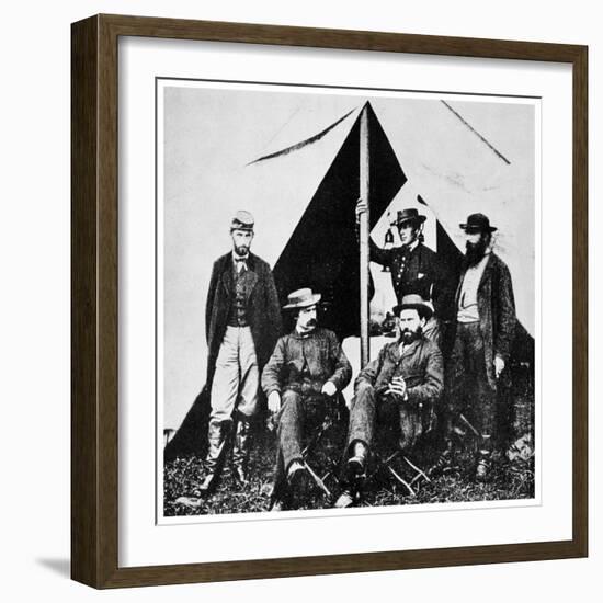 General Mcclellan's Headquarters, Antietam, Maryland, American Civil War, 1861-1862-MATHEW B BRADY-Framed Giclee Print