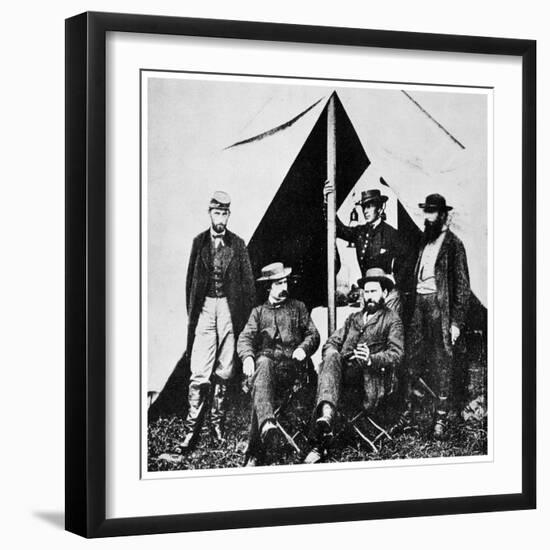 General Mcclellan's Headquarters, Antietam, Maryland, American Civil War, 1861-1862-MATHEW B BRADY-Framed Giclee Print