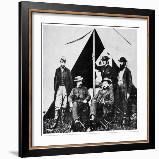 General Mcclellan's Headquarters, Antietam, Maryland, American Civil War, 1861-1862-MATHEW B BRADY-Framed Giclee Print