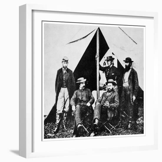 General Mcclellan's Headquarters, Antietam, Maryland, American Civil War, 1861-1862-MATHEW B BRADY-Framed Giclee Print