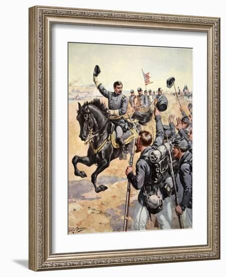 General Mcclelland at the Battle of Antietam,September 17th 1862-Henry Alexander Ogden-Framed Giclee Print