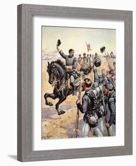 General Mcclelland at the Battle of Antietam,September 17th 1862-Henry Alexander Ogden-Framed Giclee Print