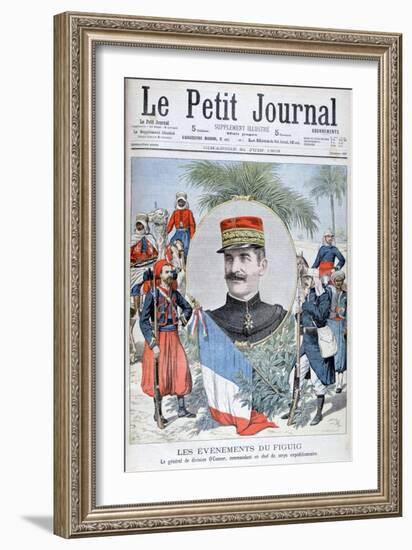 General O'Connor, Commander of the Expeditionary Force to Figuig, Morocco, 1903-null-Framed Giclee Print
