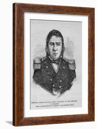 General Pedro Santana, First President of the Republic of Dominica.-null-Framed Giclee Print