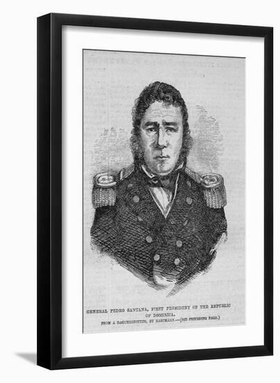 General Pedro Santana, First President of the Republic of Dominica.-null-Framed Giclee Print