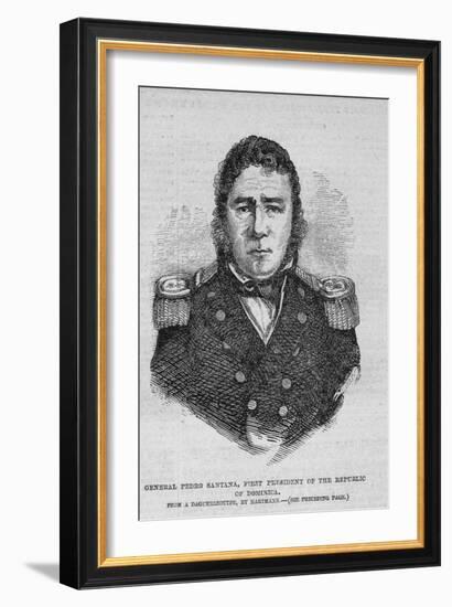 General Pedro Santana, First President of the Republic of Dominica.-null-Framed Giclee Print