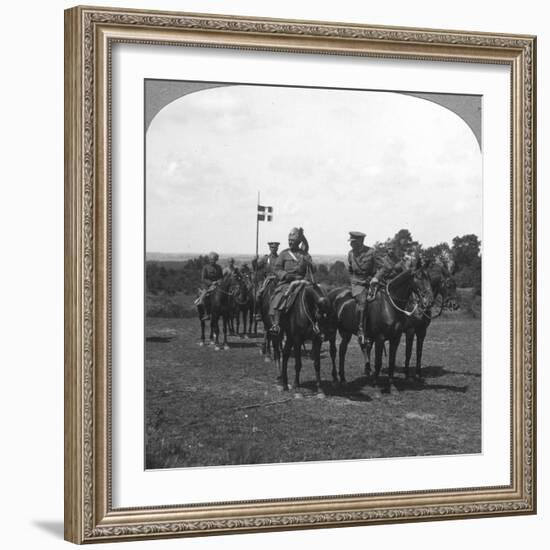 General Rimington, Sir Pertab Singh and the Rajah of Rutlam, France, 1900s-Crown-Framed Giclee Print