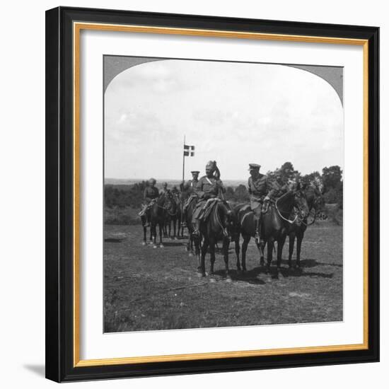 General Rimington, Sir Pertab Singh and the Rajah of Rutlam, France, 1900s-Crown-Framed Giclee Print